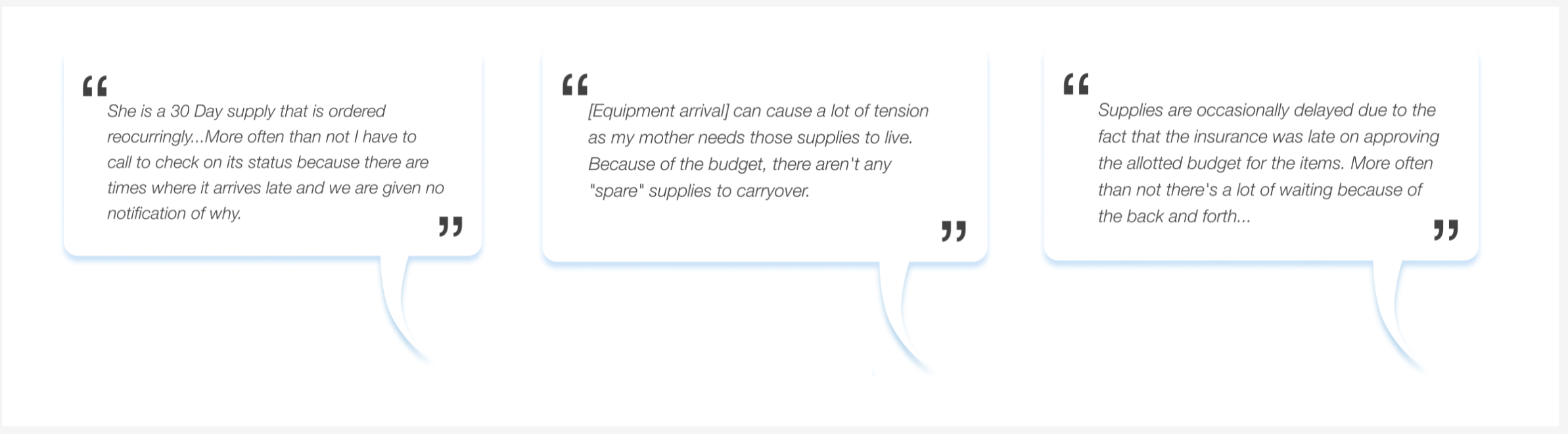 User quotes